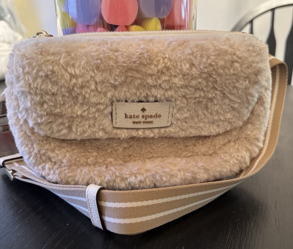 NWOT Kate Spade Rosie Faux Shearling Belt Bag